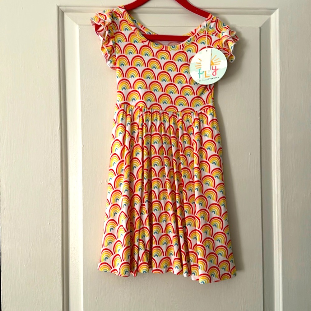 Primary Rainbows Twirl Dress